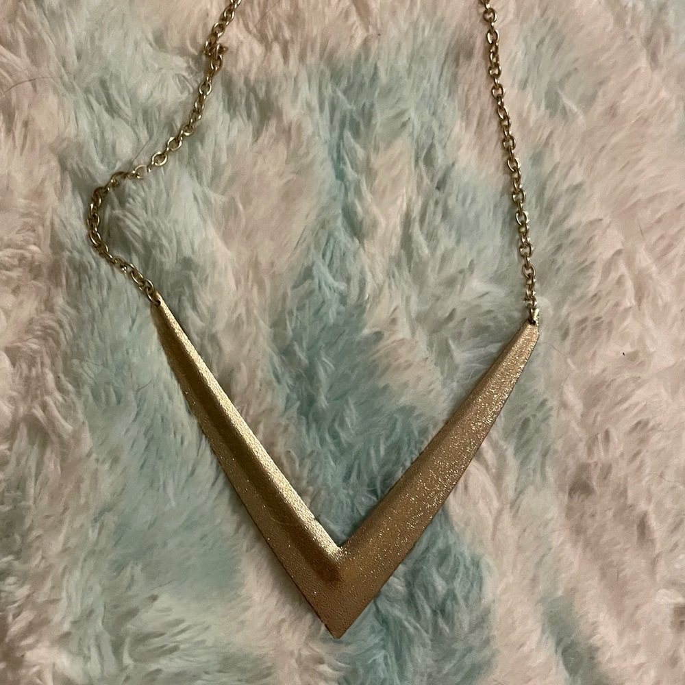 Gold statement necklace